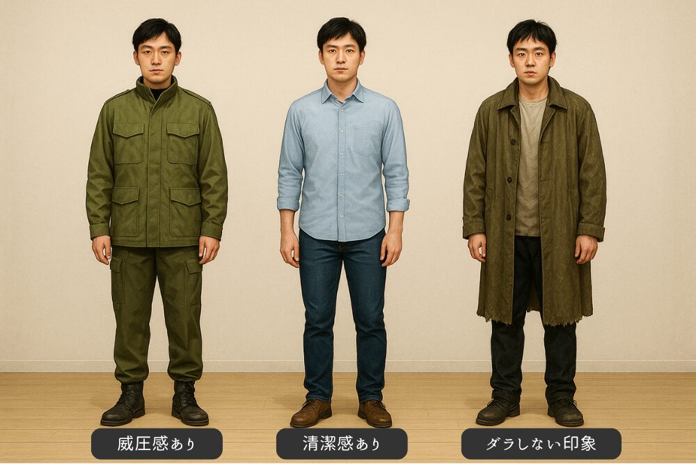 清潔感のない服装は第一印象で即アウト