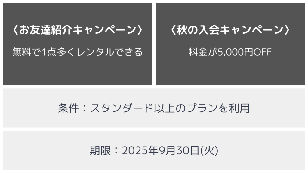実施中のキャンペーン内容まとめ