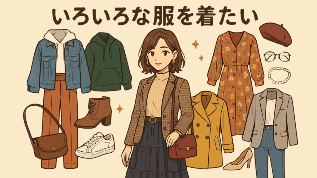 いろいろな服を着たい