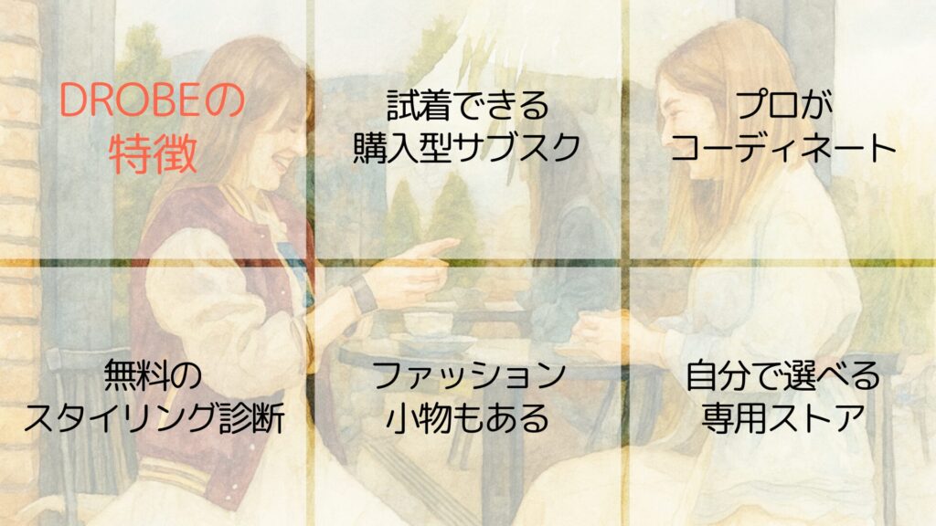 ドローブの特徴まとめ