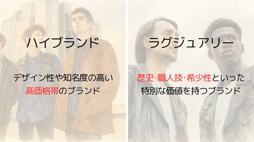 ハイブランドとラグジュアリーブランドの違い