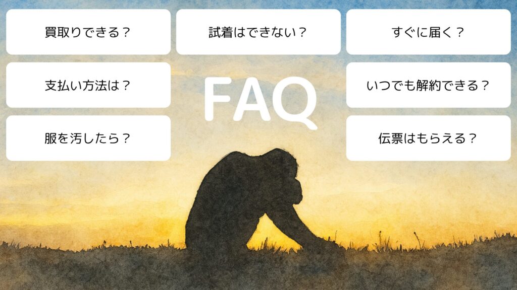 ハイブランドの服サブスクでよくある質問と回答