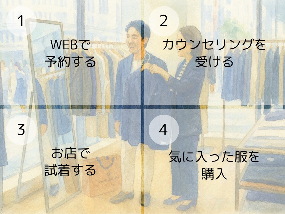 買い物同行の利用手順