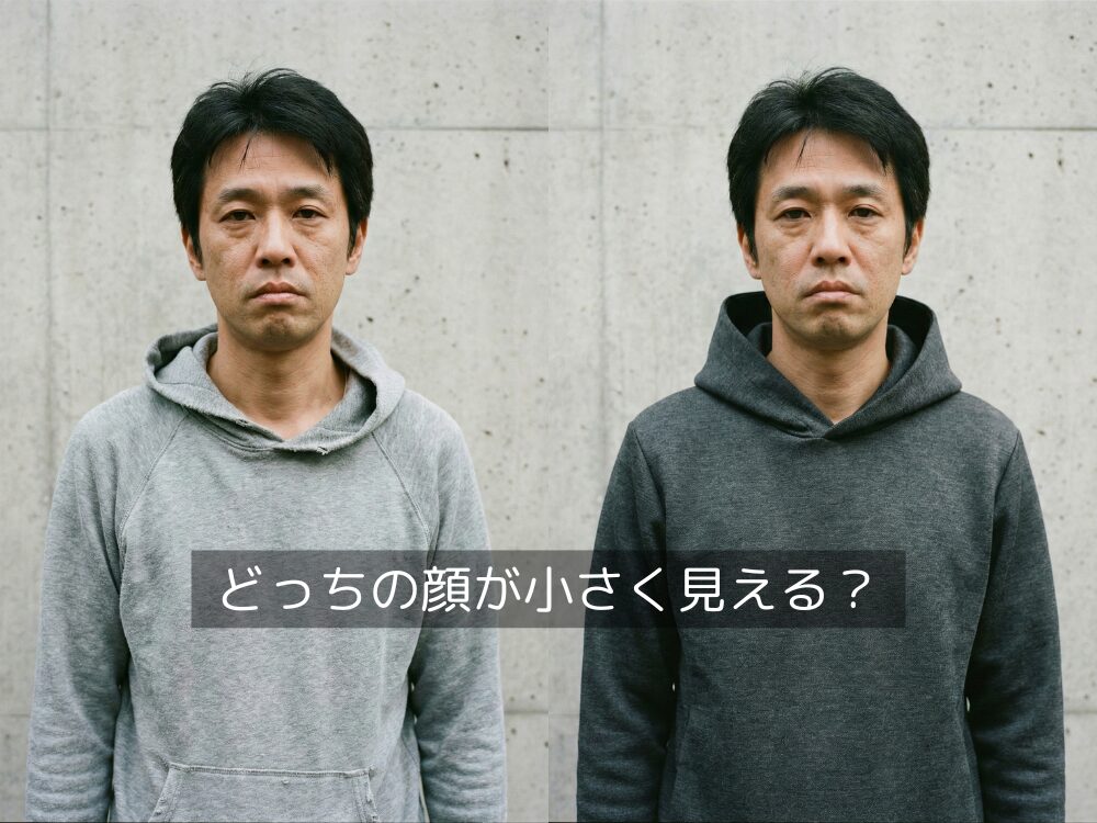 フードの立ちの良さと小顔効果