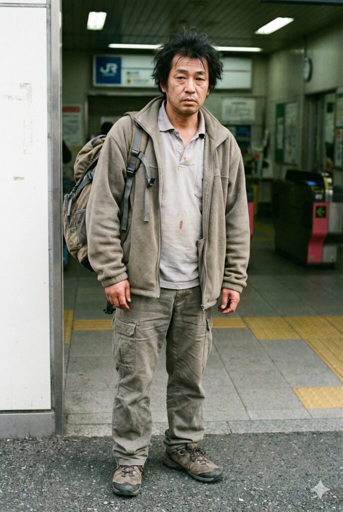 40代の機能性重視で清潔感のないダサい服装