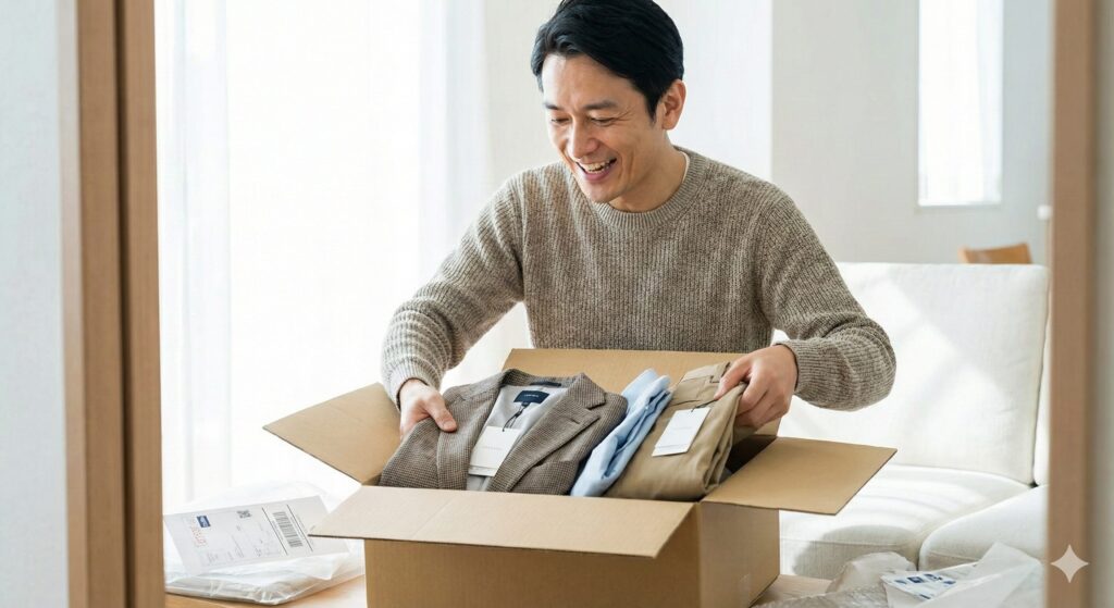 自宅に届く・着る