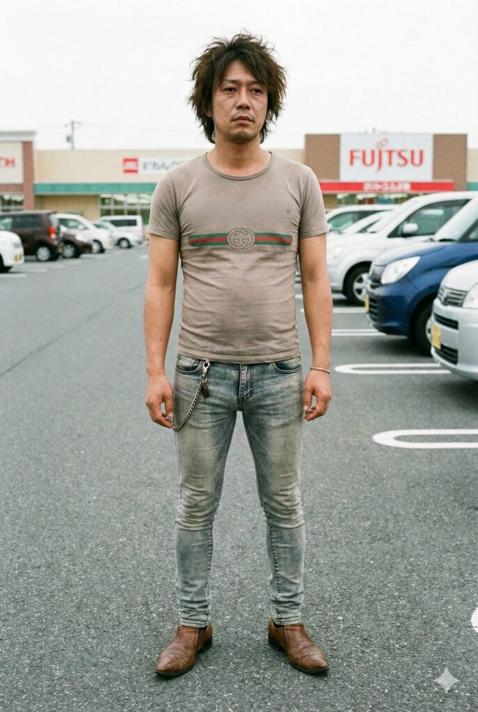 30代のピチピチで体型に合っていないダサい服装