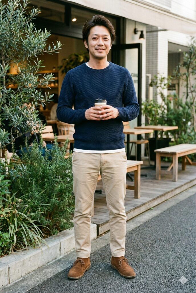 程よくリラックス感のある30代の大人オシャレなコーデ