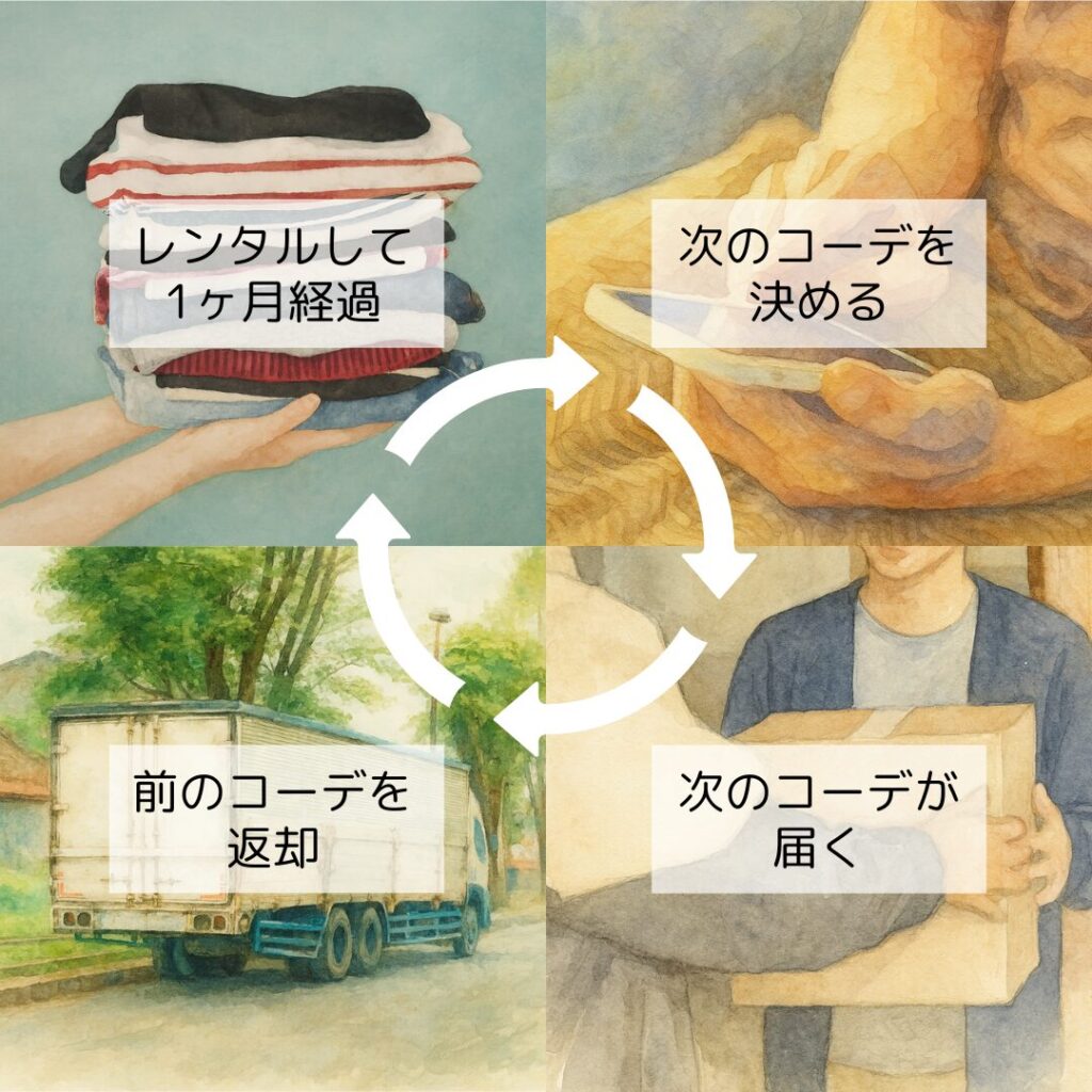 手元の服がなくならないシステム