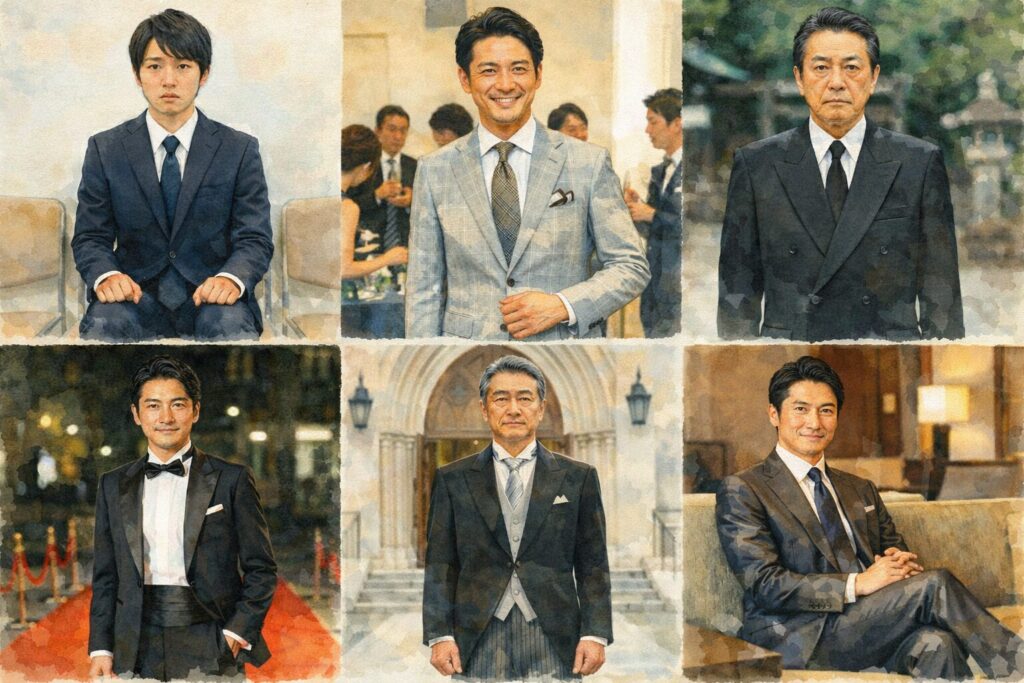 レンタルできるスーツの種類