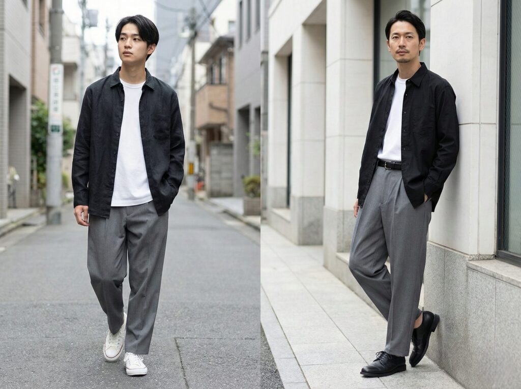 誰でも似合う王道コーデ