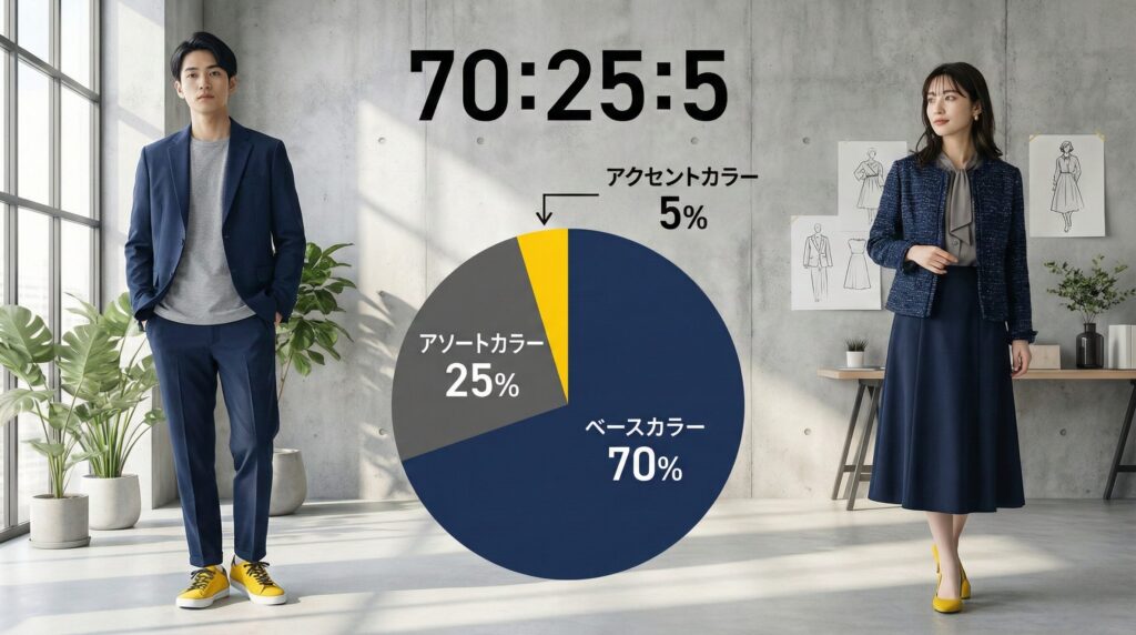 服の色を組み合わせるときの基本ルール