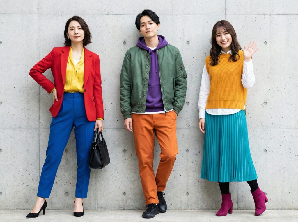 トライアドのコーディネート例