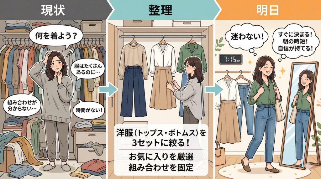 朝の迷いが消えるプロセス