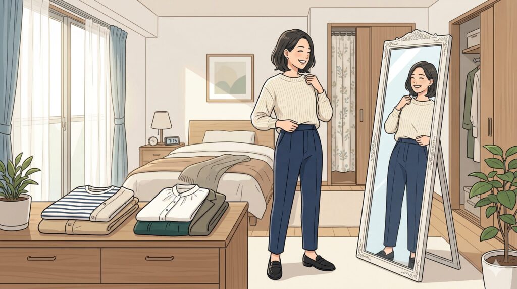 今ある服を迷わない3パターンに整理する