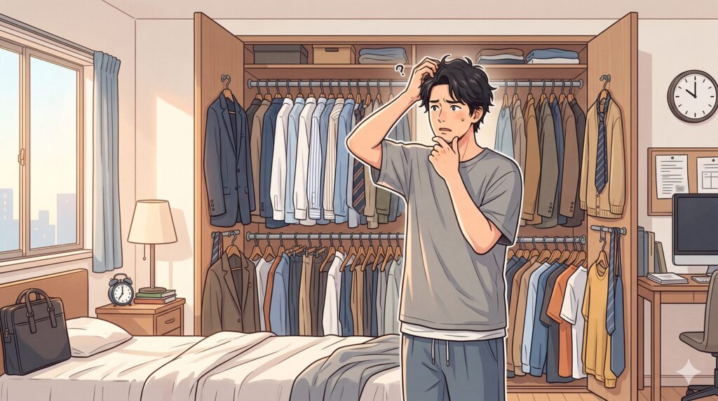 服はあるのに毎朝の服選びで止まる理由