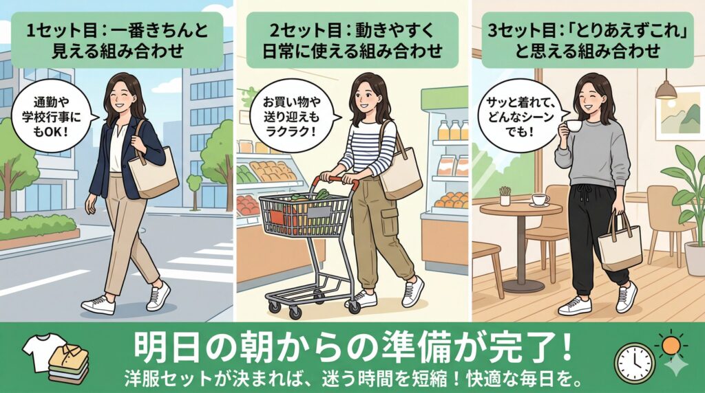 迷いをなくす3パターン固定