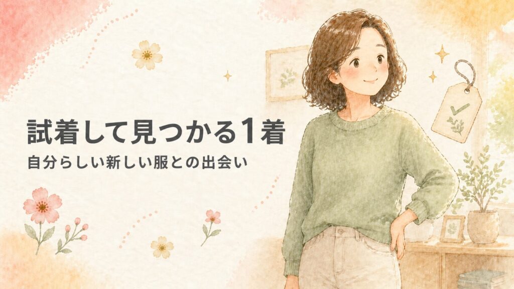プロが選ぶ新品の服を試着できる