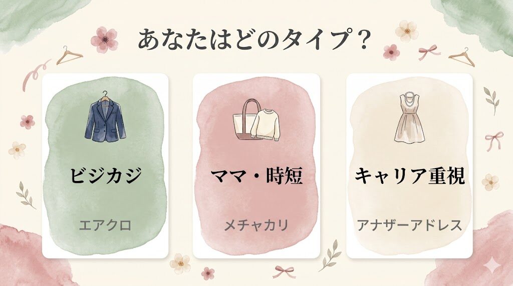 30代の状況別おすすめ洋服サブスク