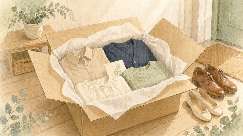 自宅に届く・着る