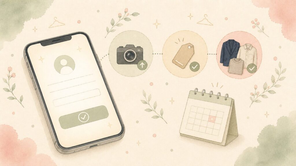 エアクロメンズの予約・登録方法